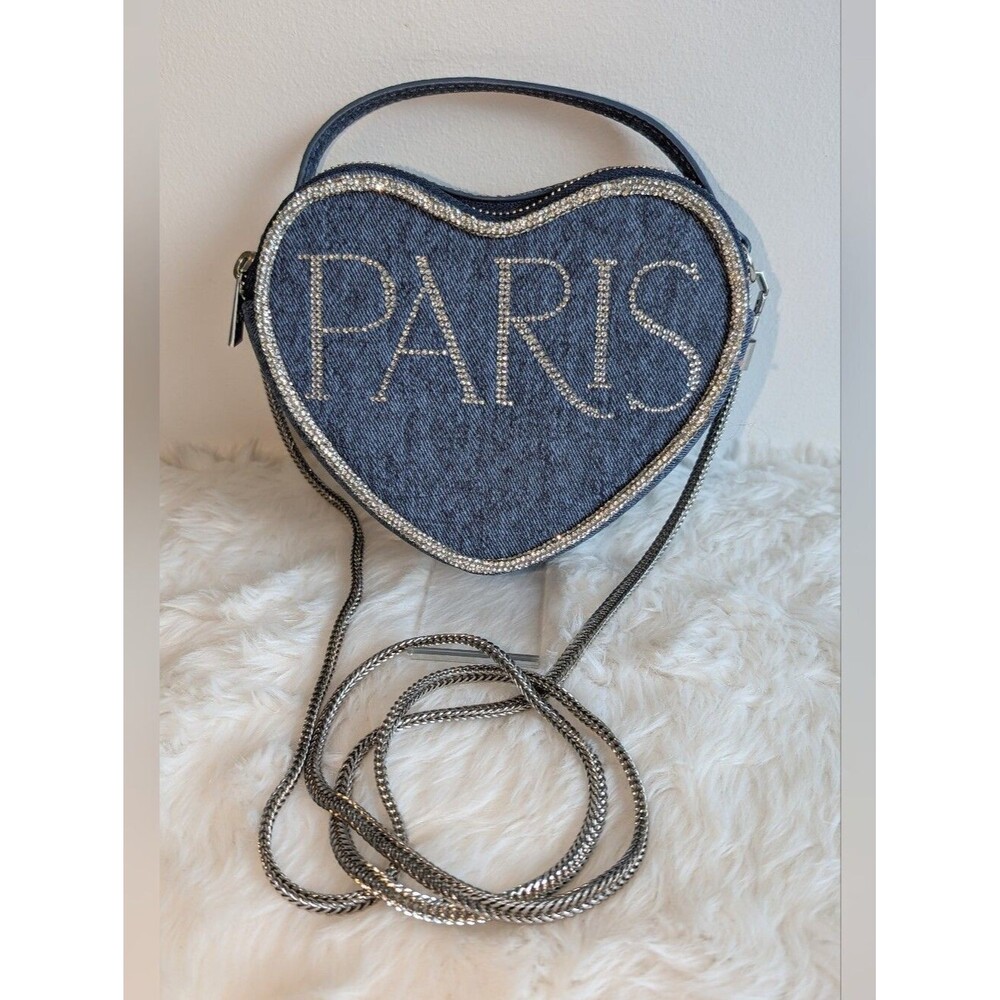 Paris Hilton Heart Denim Bag Like Now